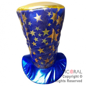 SOMBRERO GALERON METAL ESTRELLAS BOCA JUNIORS x 1